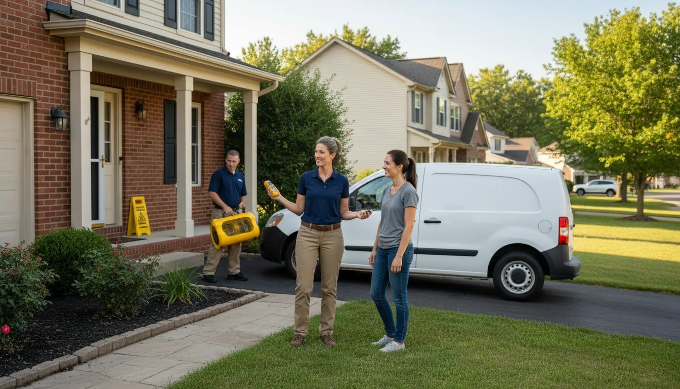Residential water damage restoration in Princeton, LA